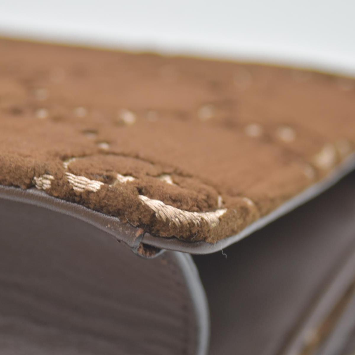 $2800 Gucci Velvet Moon Calfskin Crystal GG Monogram Small Dionysus Shoulder Bag Brown Vintage Cocoa Black Diamond