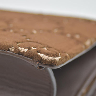 $2800 Gucci Velvet Moon Calfskin Crystal GG Monogram Small Dionysus Shoulder Bag Brown Vintage Cocoa Black Diamond