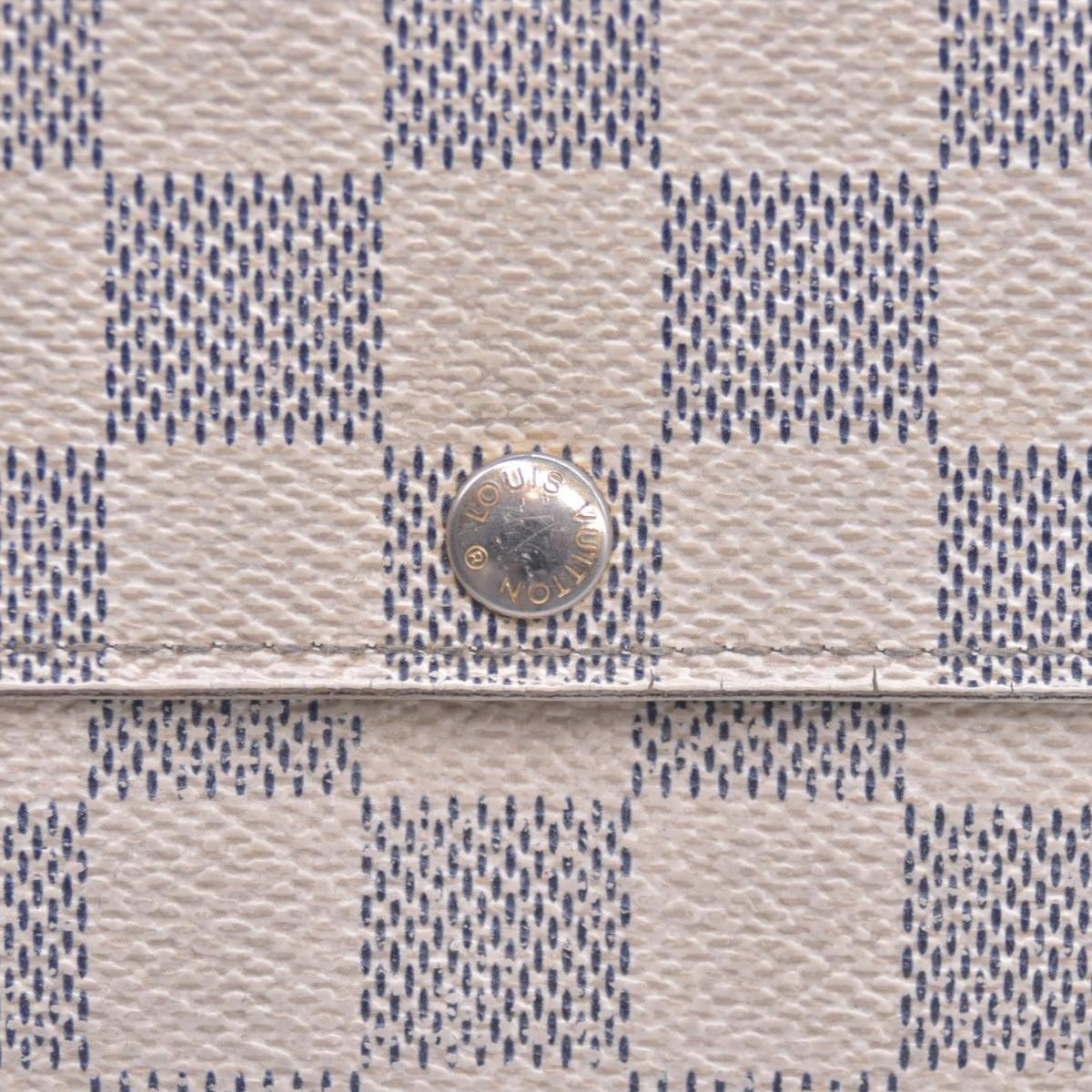 $800 2010 Louis Vuitton  Vintage Damier Azur Pattern Sarah Wallet CA2180 CONSIGNMENT