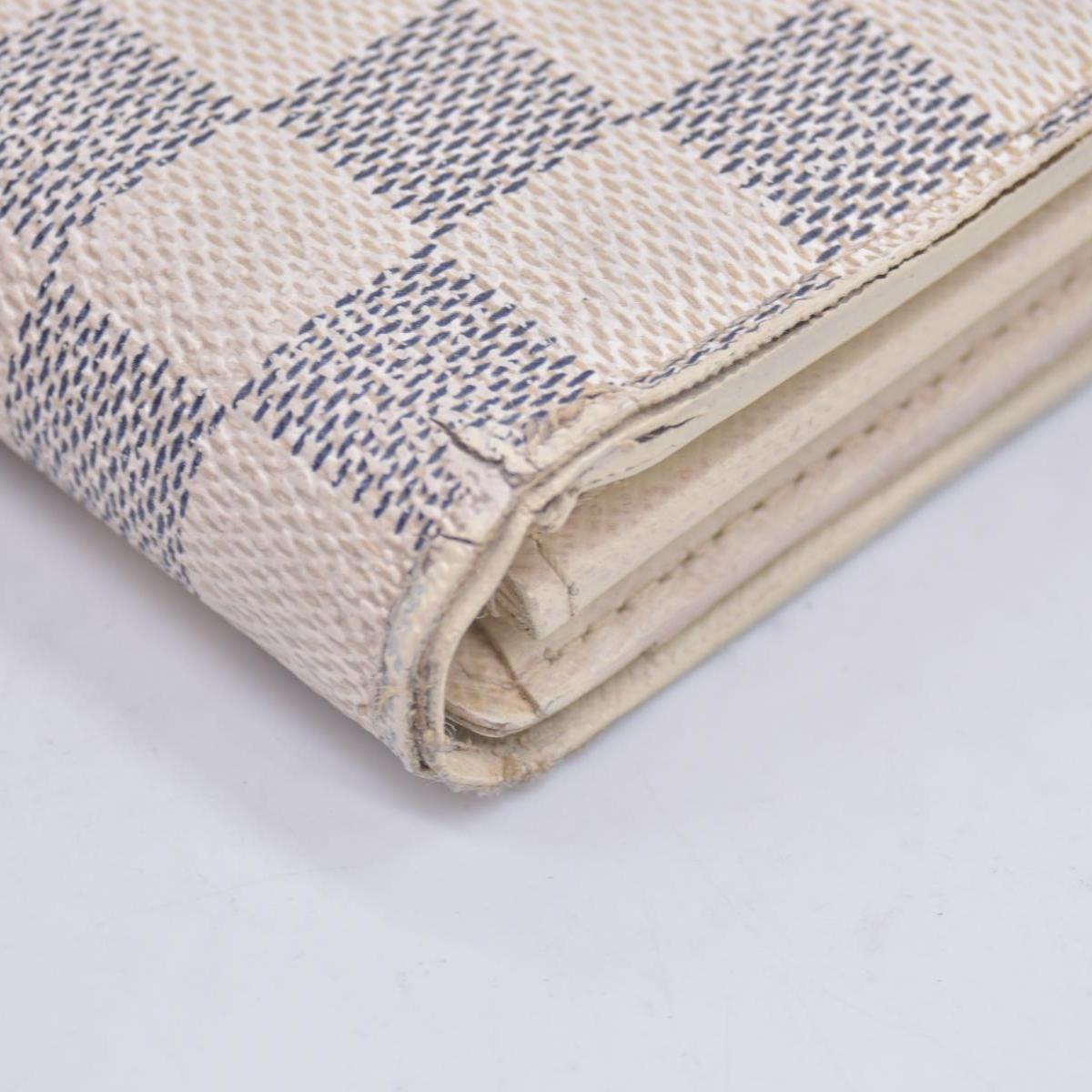 $800 2010 Louis Vuitton  Vintage Damier Azur Pattern Sarah Wallet CA2180 CONSIGNMENT