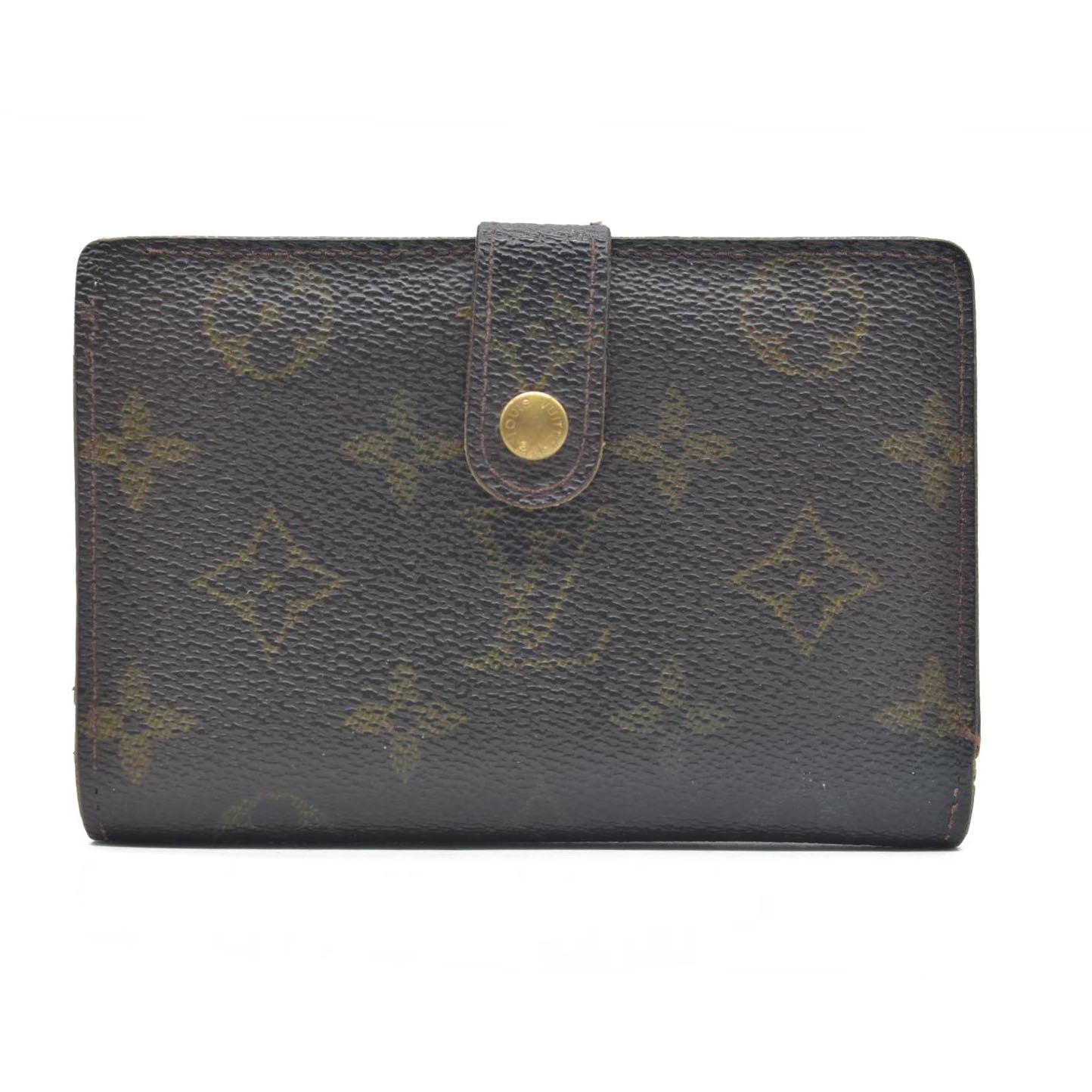 $720 Louis Vuitton Monogram Kisslock French Purse MI0020