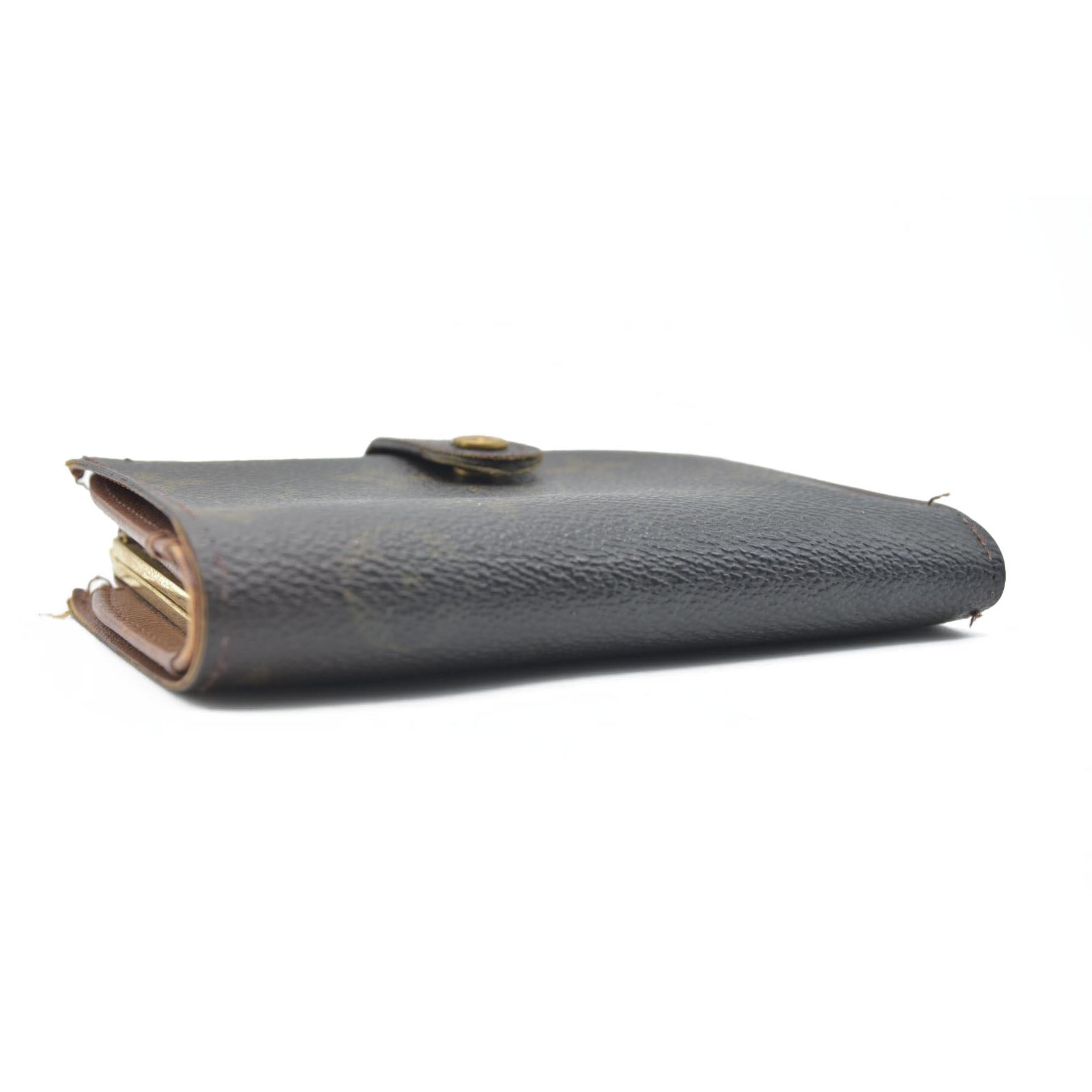 $720 Louis Vuitton LV Monogram French Purse MI1919