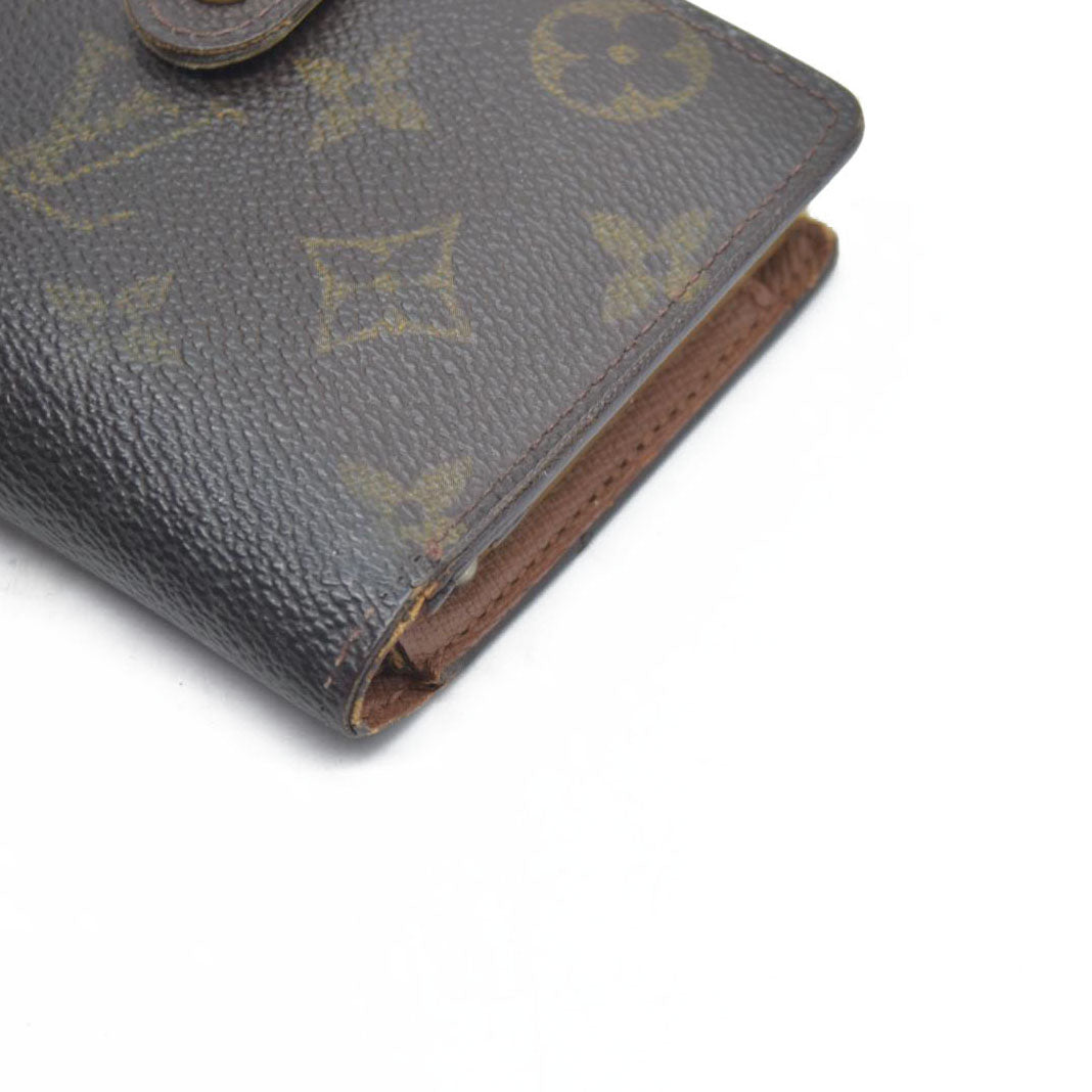 $720 Louis Vuitton LV Monogram French Purse MI1919