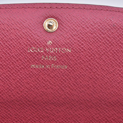 $635 2016 Louis Vuitton Emilie Wallet Cherry Red TA2106 CONSIGNMENT