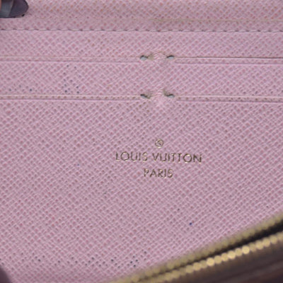 $570 2017 LOUIS VUITTON Monogram Clemence Long Wallet Rose SD3187 CONSIGNMENT 10021636