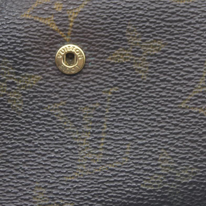 $720 Louis Vuitton LV Monogram French Purse MI1919