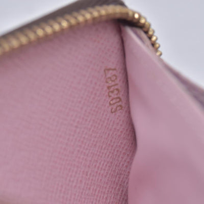 $570 2017 LOUIS VUITTON Monogram Clemence Long Wallet Rose SD3187 CONSIGNMENT 10021636