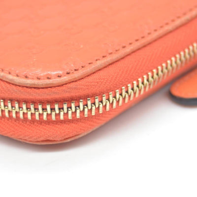 Gucci Microguccissima Zip Around Wallet Orange CONSIGNMENT