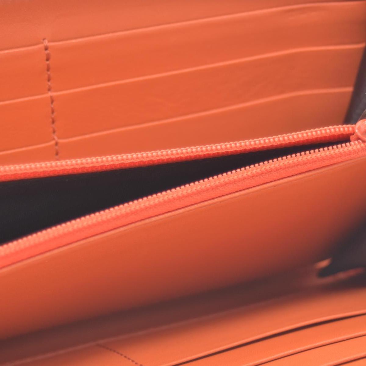 Gucci Microguccissima Zip Around Wallet Orange CONSIGNMENT