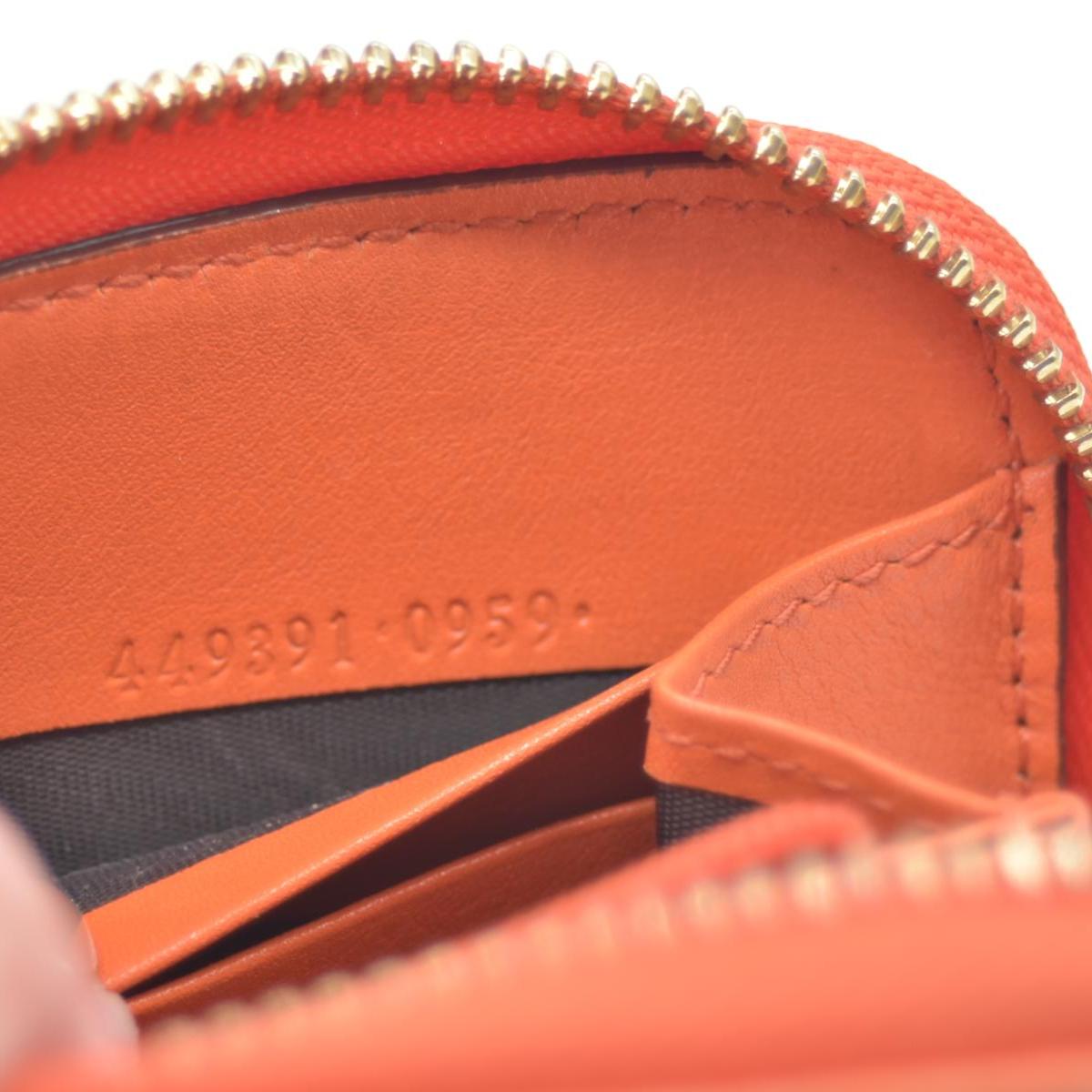 Gucci Microguccissima Zip Around Wallet Orange CONSIGNMENT
