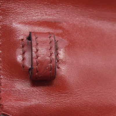 $1980 Gucci  Calfskin Mini Sylvie Chain Shoulder Bag Hibiscus Red