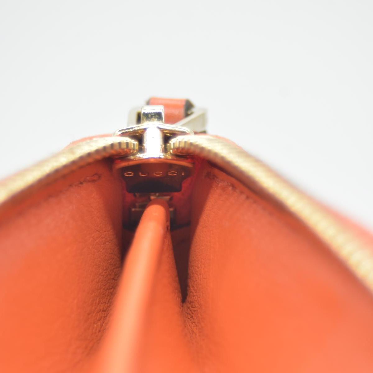 Gucci Microguccissima Zip Around Wallet Orange CONSIGNMENT