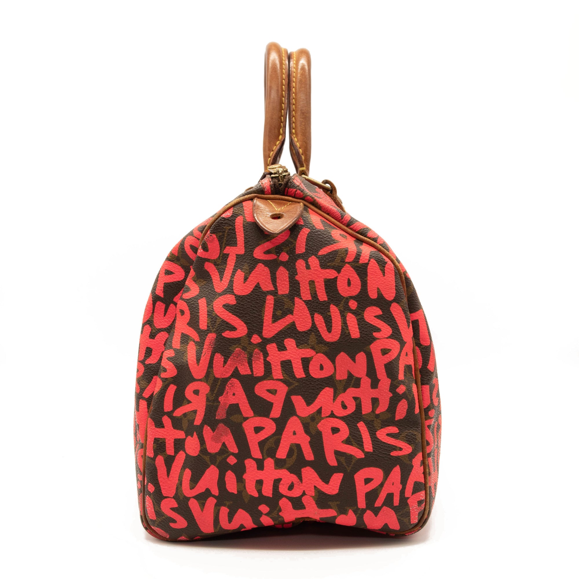 Louis Vuitton Monogram Graffiti Speedy 30 Fuchsia