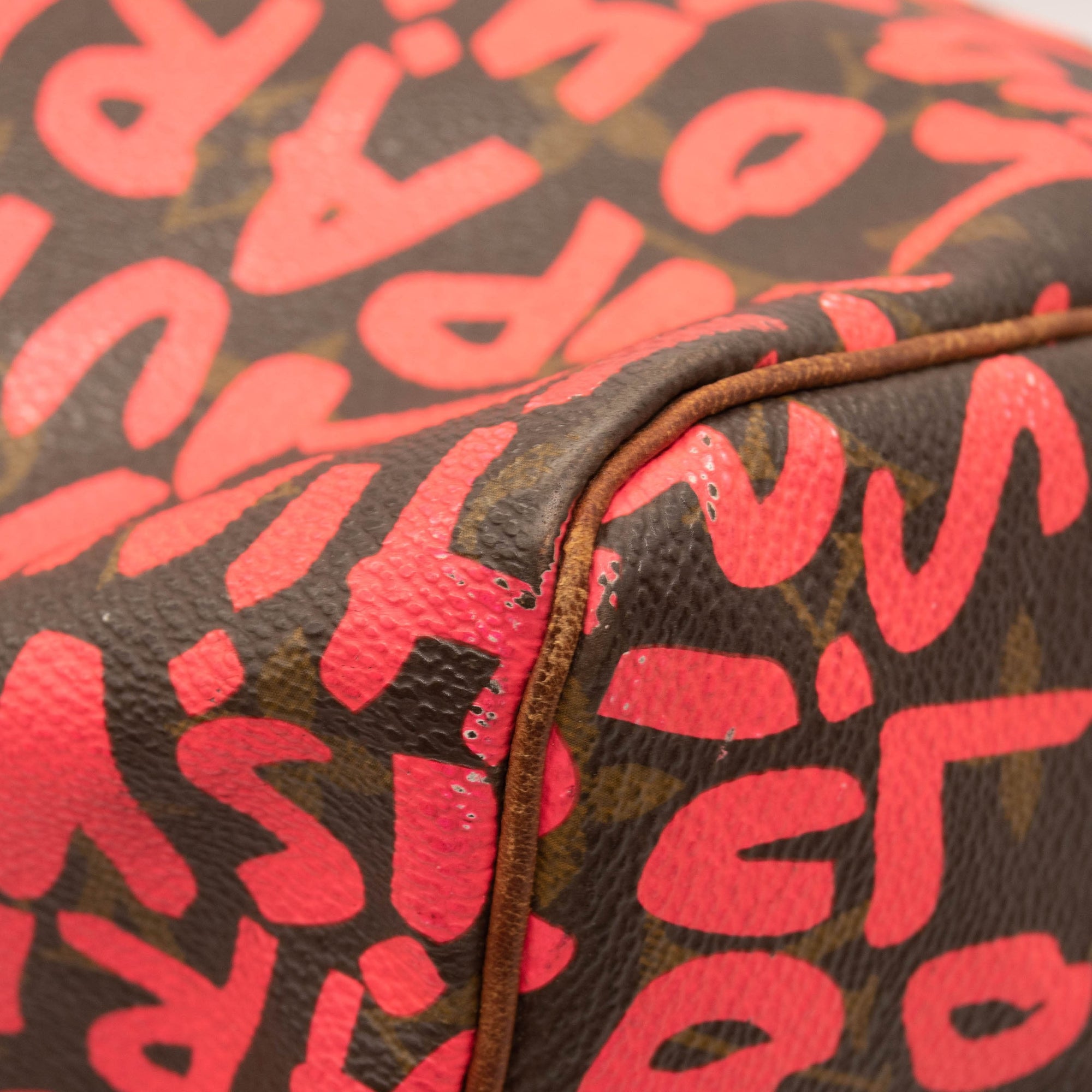 Louis Vuitton Monogram Graffiti Speedy 30 Fuchsia