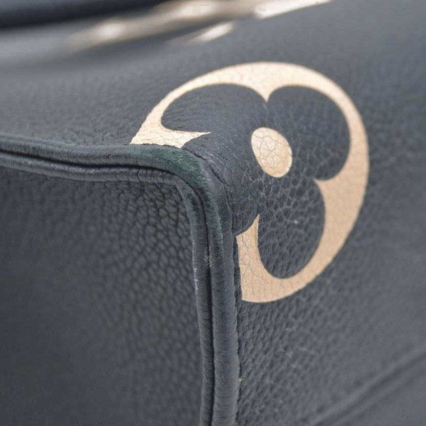 AUCTION $3550 Louis Vuitton Bicolor Monogram Empreinte Leather Onthego PM RFID