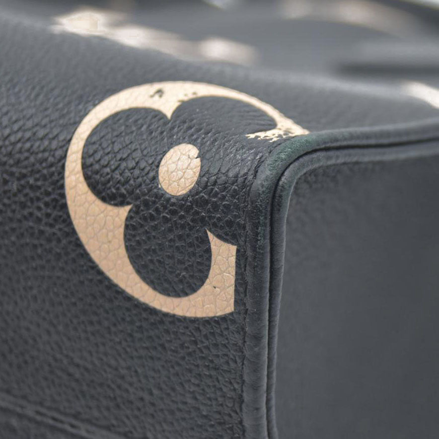 AUCTION $3550 Louis Vuitton Bicolor Monogram Empreinte Leather Onthego PM RFID