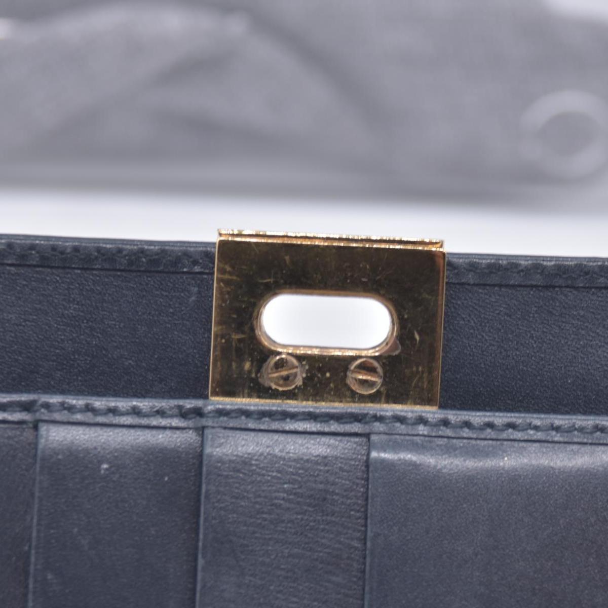 $795 Salvatore Ferragamo Gancini Continental Wallet Black CONSIGNMENT