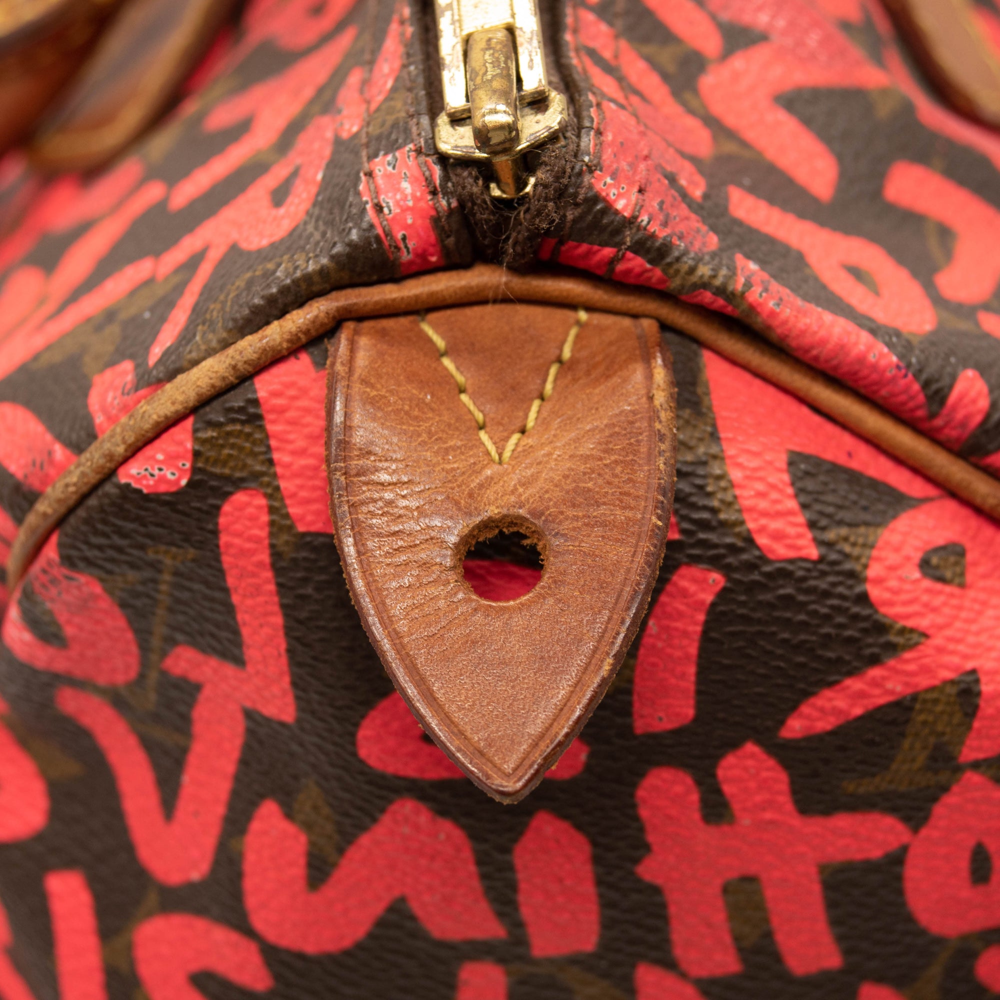 Louis Vuitton Monogram Graffiti Speedy 30 Fuchsia