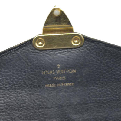 $1140 Louis Vuitton  Monogram Pallas Wallet Black