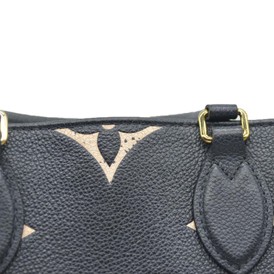 AUCTION $3550 Louis Vuitton Bicolor Monogram Empreinte Leather Onthego PM RFID