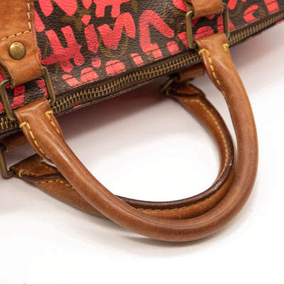Louis Vuitton Monogram Graffiti Speedy 30 Fuchsia