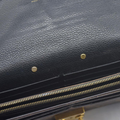 $1140 Louis Vuitton  Monogram Pallas Wallet Black