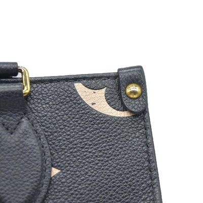 AUCTION $3550 Louis Vuitton Bicolor Monogram Empreinte Leather Onthego PM RFID