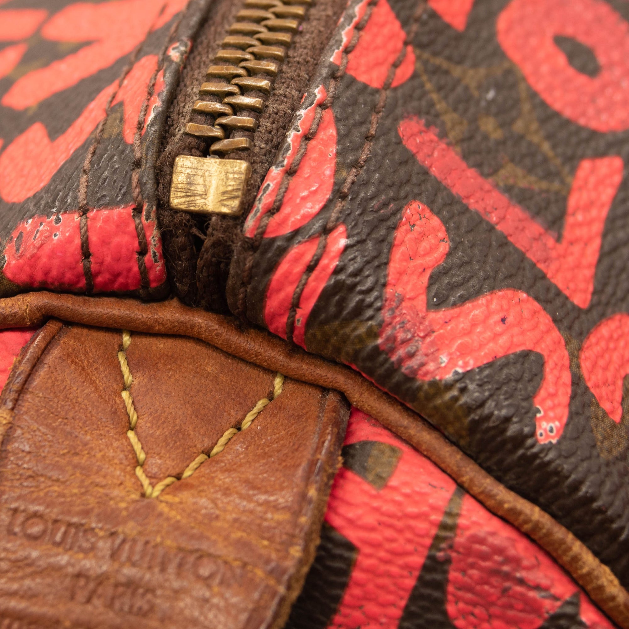 Louis Vuitton Monogram Graffiti Speedy 30 Fuchsia