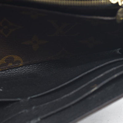 $1140 Louis Vuitton  Monogram Pallas Wallet Black