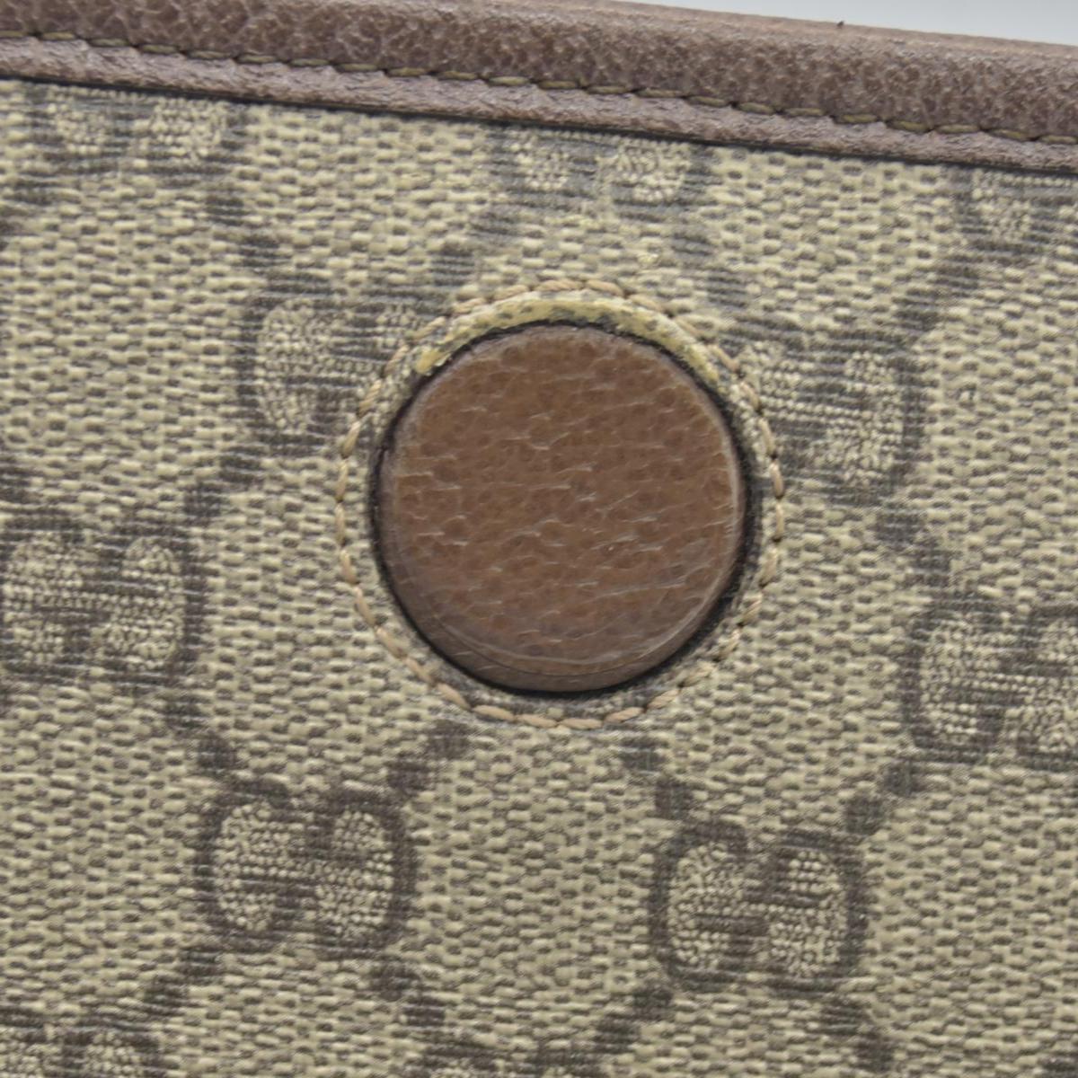 $1200 Gucci GG Supreme Monogram Neo Vintage Web Belt Bag Brown CONSIGNMENT