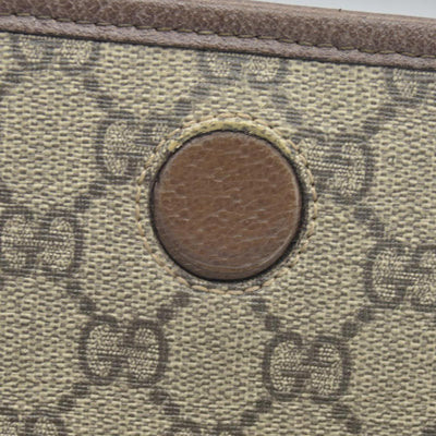 $1200 Gucci GG Supreme Monogram Neo Vintage Web Belt Bag Brown CONSIGNMENT