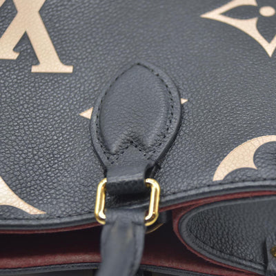 AUCTION $3550 Louis Vuitton Bicolor Monogram Empreinte Leather Onthego PM RFID