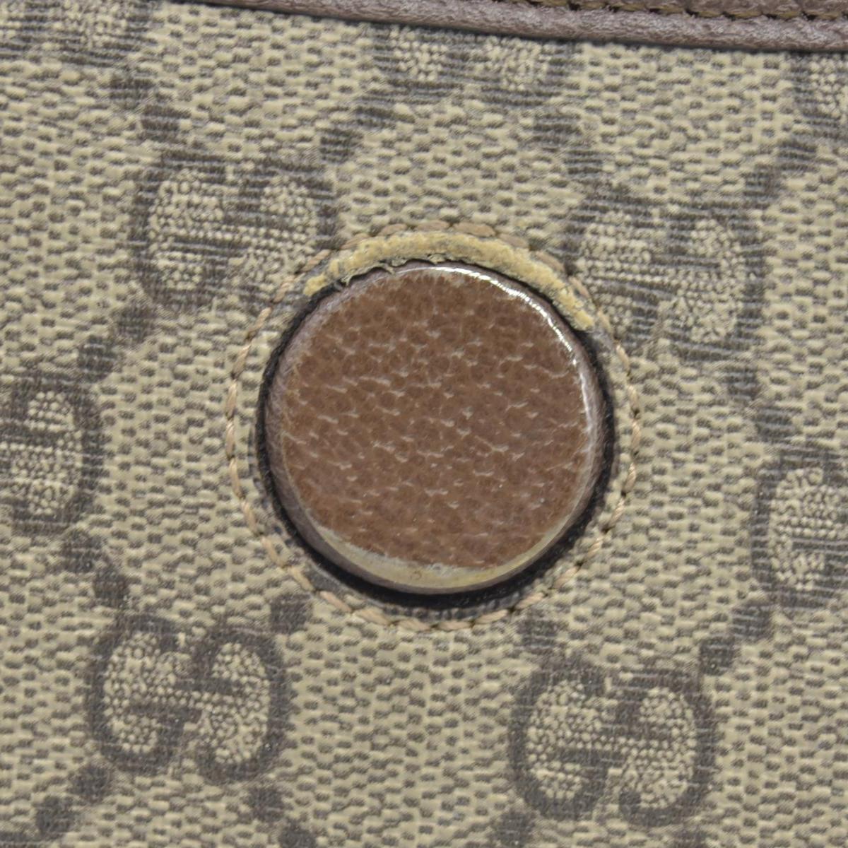 $1200 Gucci GG Supreme Monogram Neo Vintage Web Belt Bag Brown CONSIGNMENT