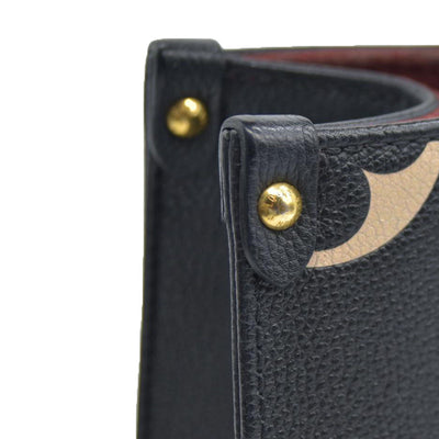 AUCTION $3550 Louis Vuitton Bicolor Monogram Empreinte Leather Onthego PM RFID