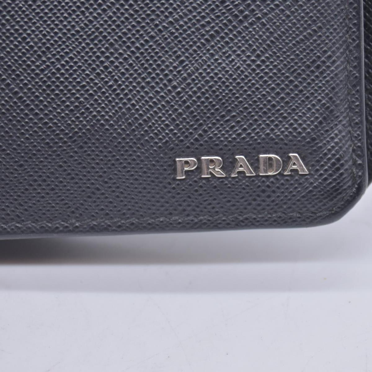 Prada Saffiano Bicolore Long Wallet Leather Long Wallet CONSIGNMENT 10020929