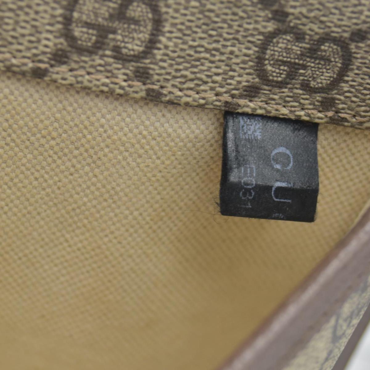 $1200 Gucci GG Supreme Monogram Neo Vintage Web Belt Bag Brown CONSIGNMENT