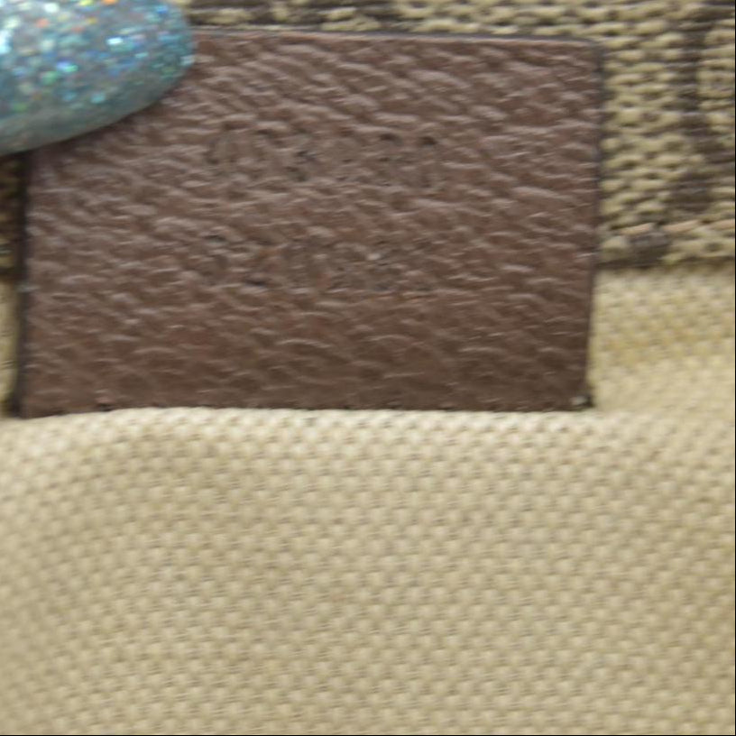 $1200 Gucci GG Supreme Monogram Neo Vintage Web Belt Bag Brown CONSIGNMENT