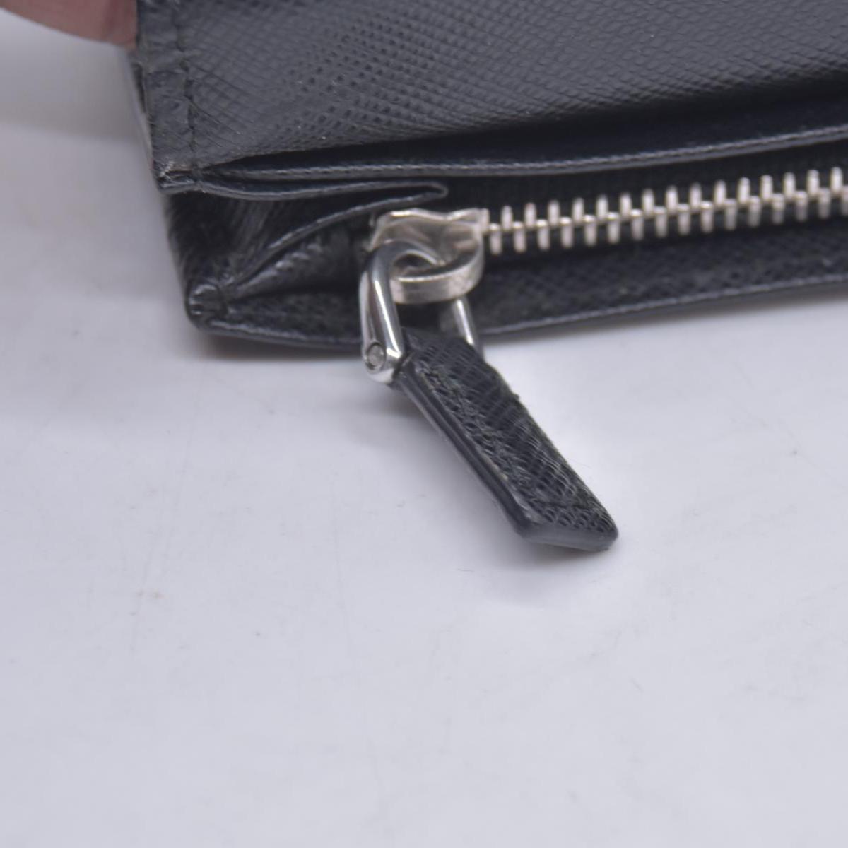 Prada Saffiano Bicolore Long Wallet Leather Long Wallet CONSIGNMENT 10020929
