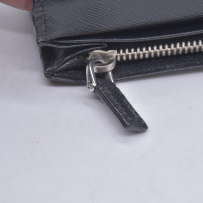 Prada Saffiano Bicolore Long Wallet Leather Long Wallet CONSIGNMENT 10020929