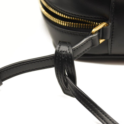 SAINT LAURENT Calfskin Matelasse Monogram Lou Camera Bag Black
