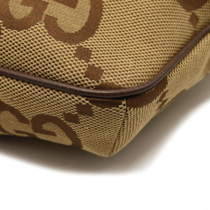 Gucci JUMBO Canvas Logo Belt Bag Beige