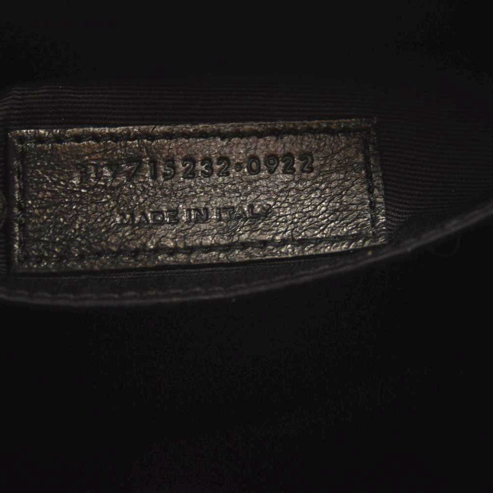 SAINT LAURENT Calfskin Matelasse Monogram Lou Camera Bag Black