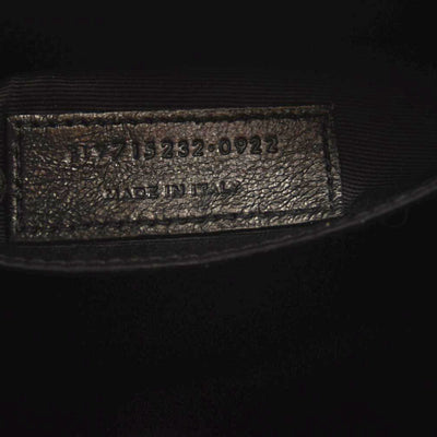 SAINT LAURENT Calfskin Matelasse Monogram Lou Camera Bag Black