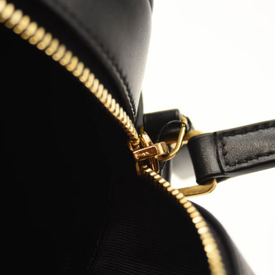 SAINT LAURENT Calfskin Matelasse Monogram Lou Camera Bag Black