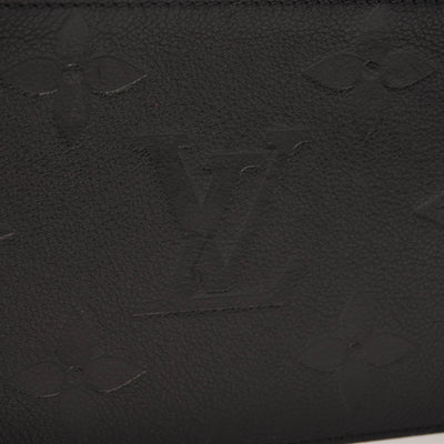 LOUIS VUITTON Empreinte Monogram Giant Neverfull MM Pochette Black Wristlet