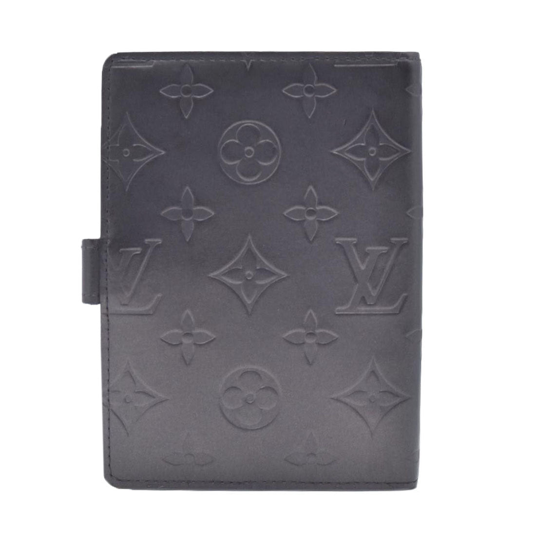 $660 2002 Louis Vuitton Mat Ring Agenda Cover Black CA1012 CONSIGNMENT 10020904