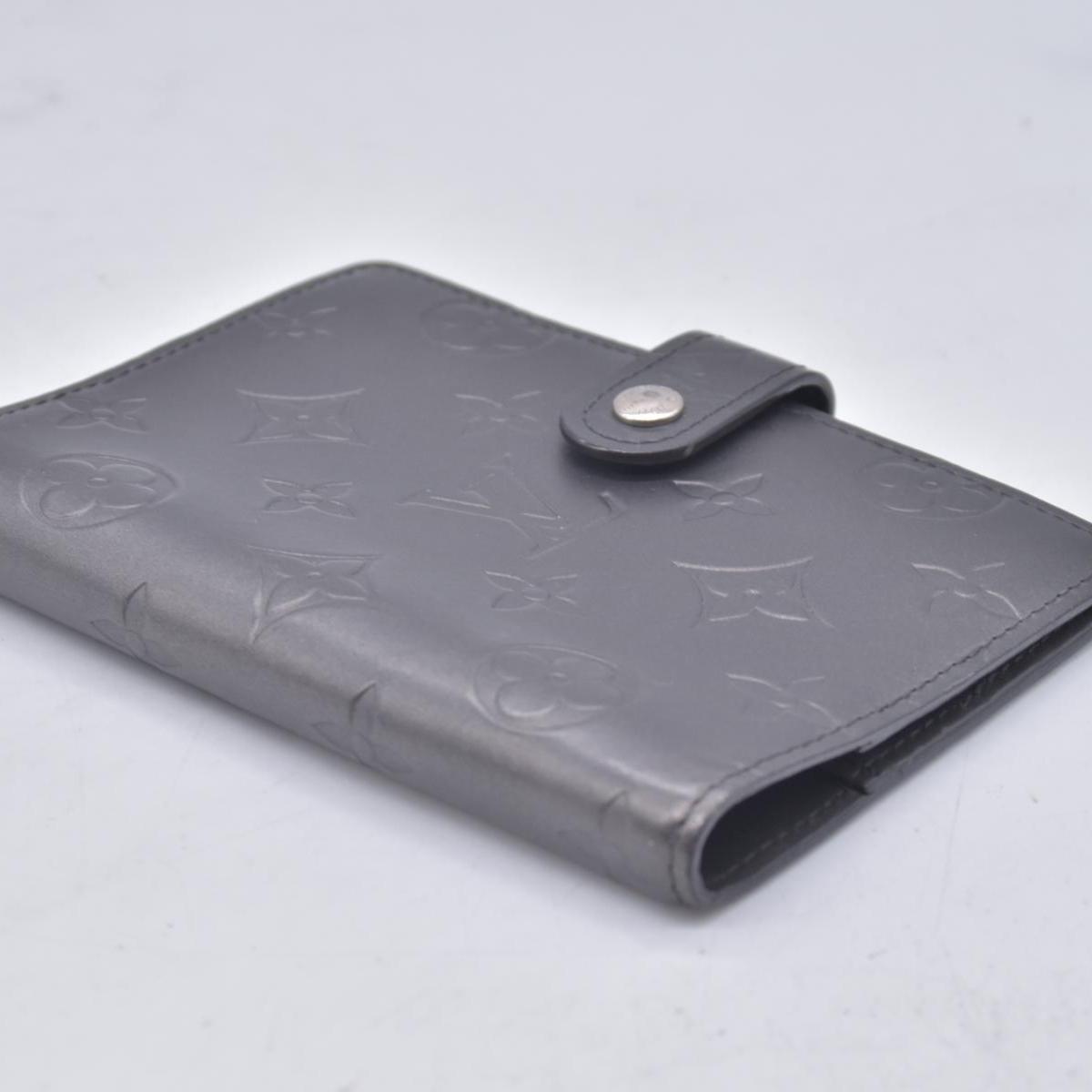 $660 2002 Louis Vuitton Mat Ring Agenda Cover Black CA1012 CONSIGNMENT 10020904