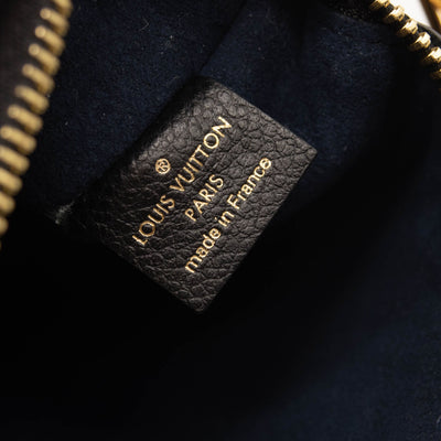 LOUIS VUITTON Empreinte Monogram Giant Neverfull MM Pochette Black Wristlet