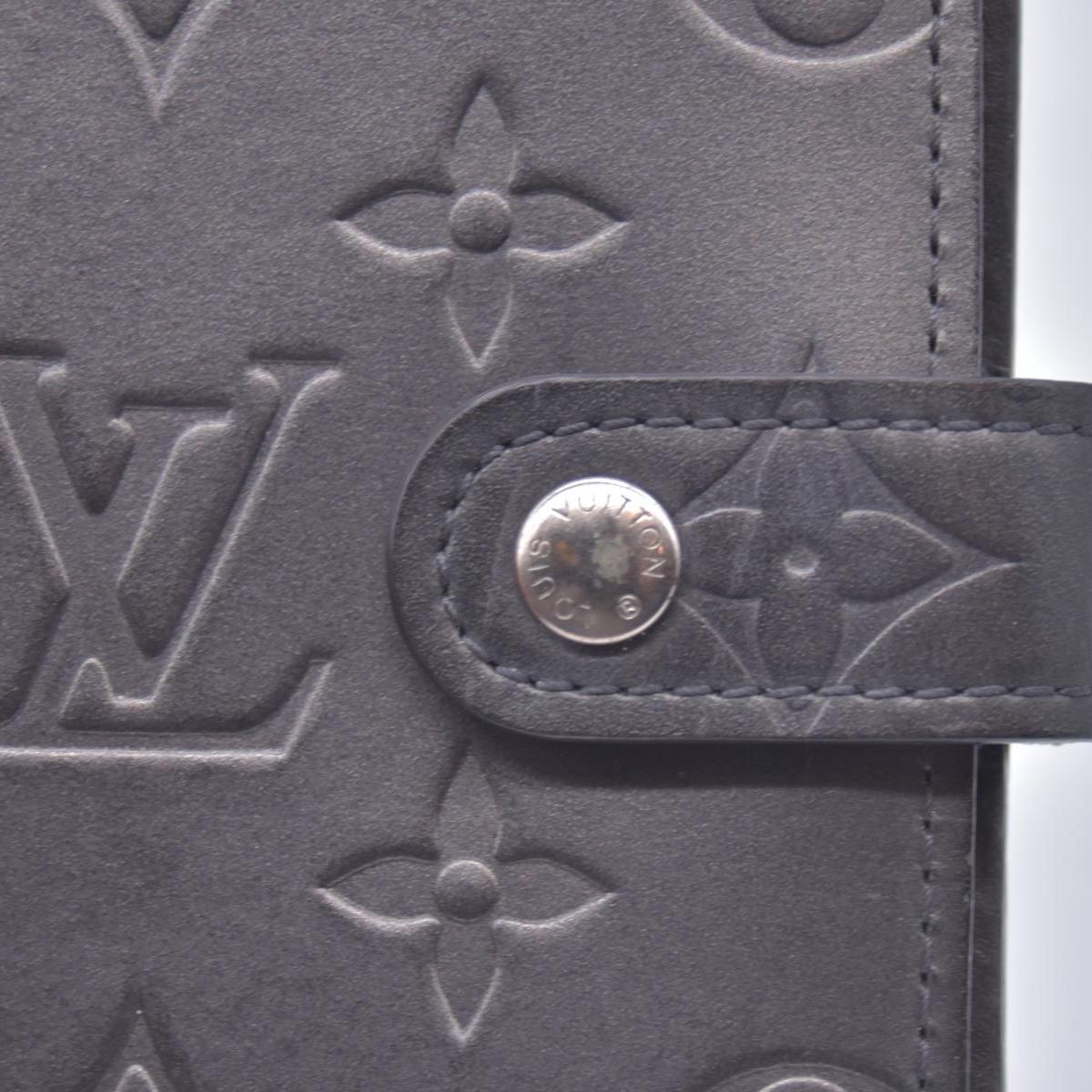 $660 2002 Louis Vuitton Mat Ring Agenda Cover Black CA1012 CONSIGNMENT 10020904