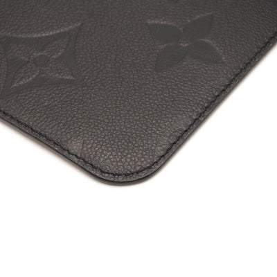 LOUIS VUITTON Empreinte Monogram Giant Neverfull MM Pochette Black Wristlet